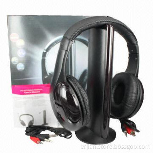 Wireless TV headset with FM radio
